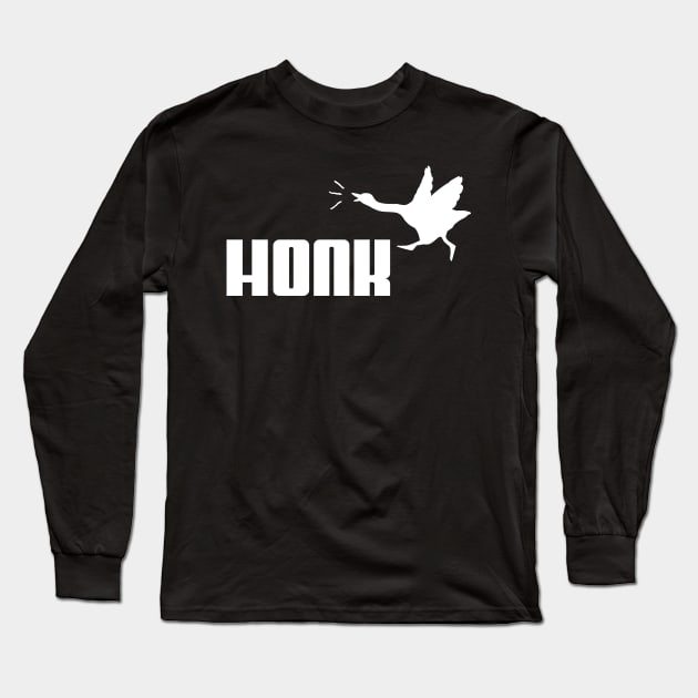 HONK! White Long Sleeve T-Shirt by unaifg